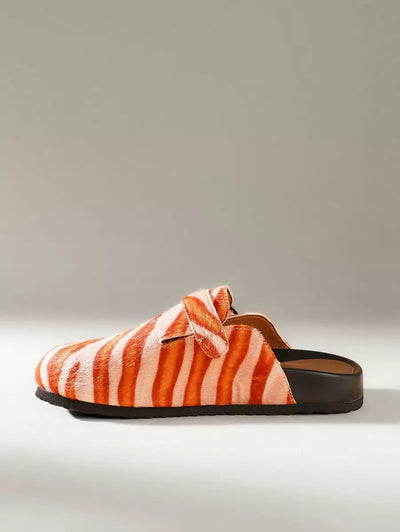 Orange & Pink Zebra Print Style [Clogs]
